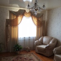 шторы с бахромой в гостиную