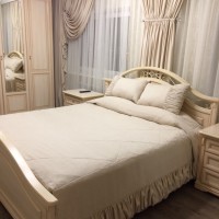 плед и шторы замша